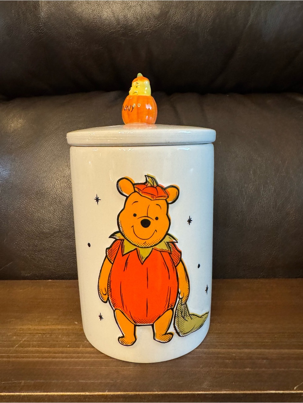 Winnie the Pooh Pumpkin Ceramic Canister - Orange